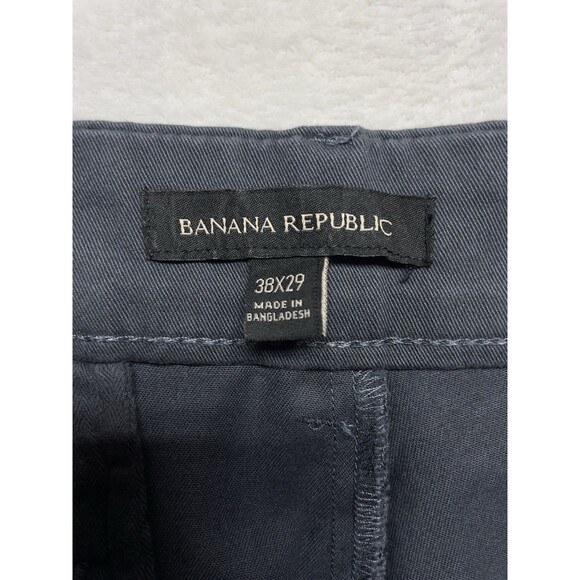 Banana Republic Short Men's Lightweight Stretch Chino Pant Sz 38x29 Grey Color - Picture 4 of 13